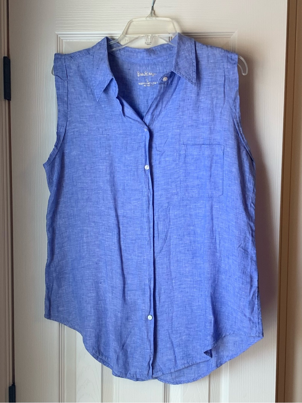 Like New - Lilly Pulitzer Breelyn Linen Sleeveless Top